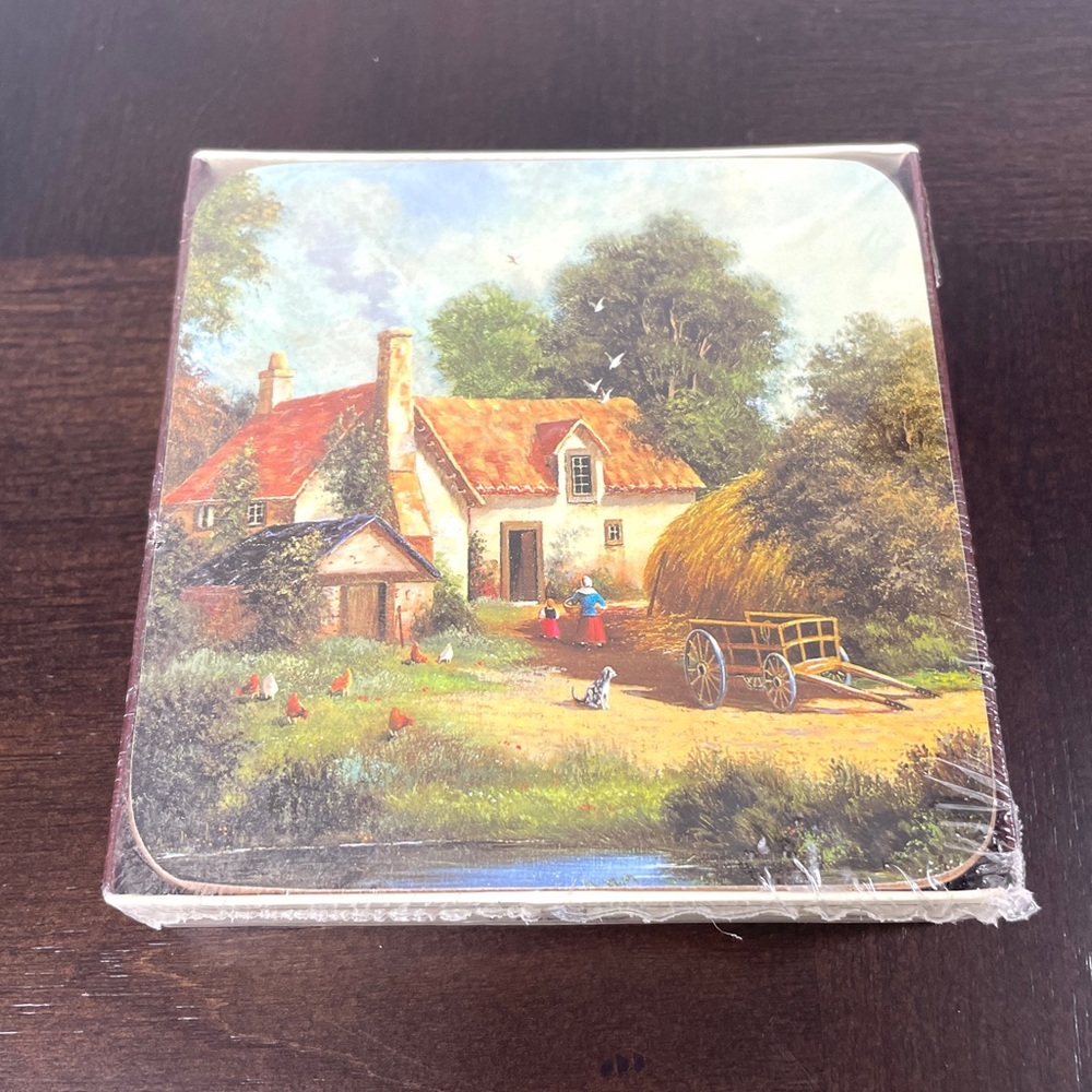 Clover Leaf Rural Britain Coasters Set of 6